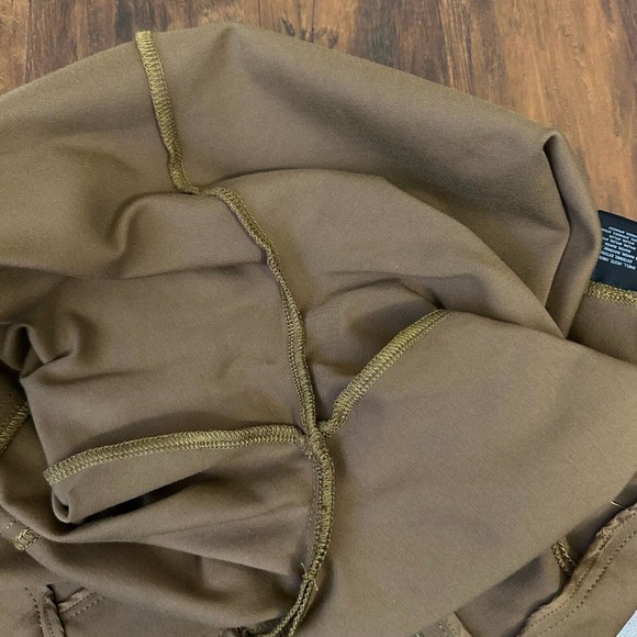 THE ESSENTIAL SLIM by ANTHROPOLOGIE Ankle Zip Trousers Pants Camel Brown - Picture 8 of 14